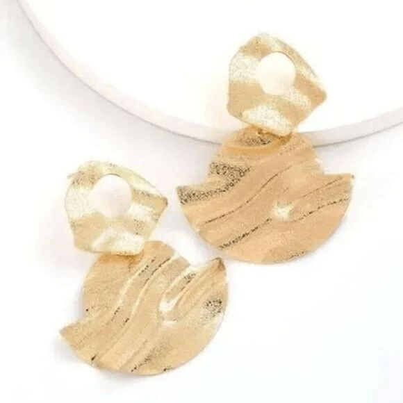 2/$21 Ladies Oversized Glitter Earrings - Picture 1 of 5